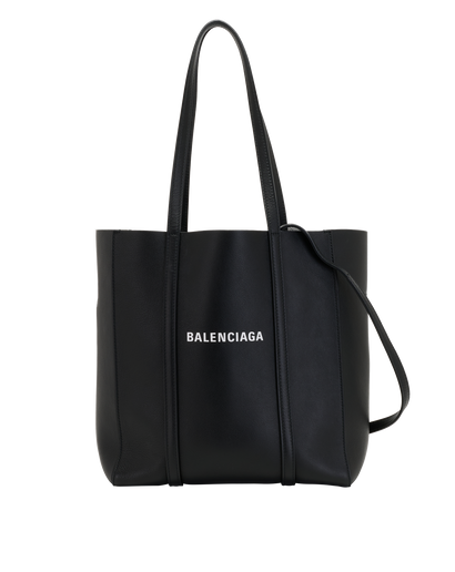 Everyday Tote, &pound;595, Handbags, Black, Leather, Front view